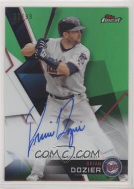 2018 Topps Finest - Autographs - Green Refractor #FA-BD - Brian Dozier /99