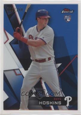 2018 Topps Finest - [Base] - Blue Refractor #75 - Rhys Hoskins /150