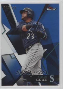 2018 Topps Finest - [Base] - Blue Refractor #87 - Nelson Cruz /150