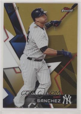 2018 Topps Finest - [Base] - Gold Refractor #93 - Gary Sanchez /50