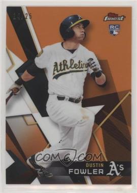 2018 Topps Finest - [Base] - Orange Refractor #53 - Dustin Fowler /25