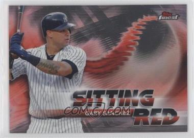 2018 Topps Finest - Sitting Red #SR-GS - Gary Sanchez