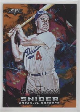 2018 Topps Fire - [Base] - Orange #49 - Duke Snider /299