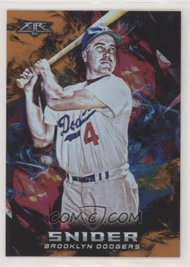 2018 Topps Fire - [Base] - Orange #49 - Duke Snider /299