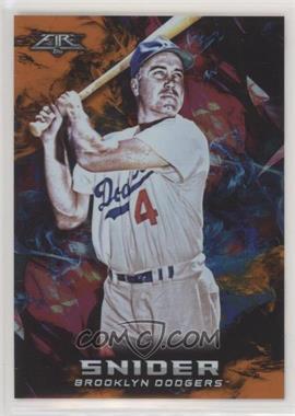 2018 Topps Fire - [Base] - Orange #49 - Duke Snider /299