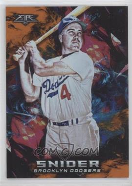 2018 Topps Fire - [Base] - Orange #49 - Duke Snider /299