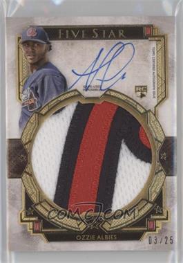 2018 Topps Five Star - Autograph Jumbo Patch - Gold #FSJP-OA - Ozzie Albies /25