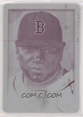 2018 Topps Gallery - [Base] - Printing Plate Magenta #91 - David Ortiz /1