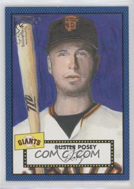 2018 Topps Gallery - Heritage - Blue #H-25 - Buster Posey /99