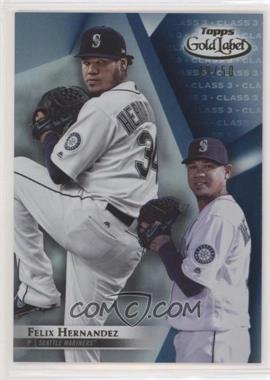 2018 Topps Gold Label - [Base] - Class 3 Blue #86 - Felix Hernandez /50