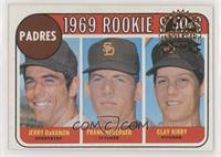 Rookie Stars - Jerry Davanon, Frank Reberger, Clay Kirby (50th Anniversary Logo…