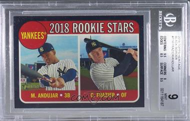 2018 Topps Heritage - [Base] - Black Border #114.1 - Rookie Stars - Miguel Andujar, Clint Frazier /50 [BGS 9 MINT]