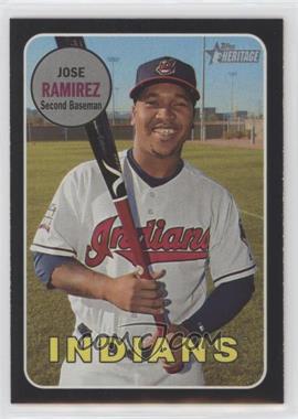 2018 Topps Heritage - [Base] - Black Border #291 - Jose Ramirez /50