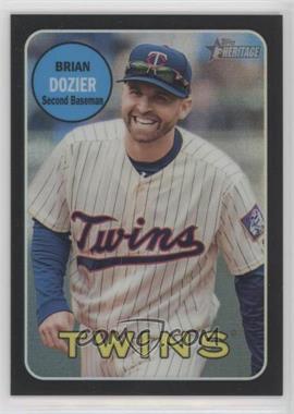 2018 Topps Heritage - [Base] - Chrome Black Refractor #THC-356 - Brian Dozier /69