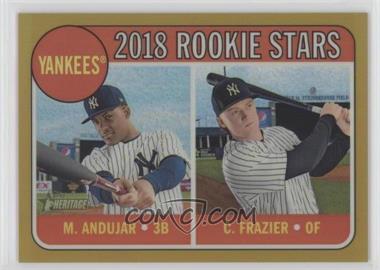 2018 Topps Heritage - [Base] - Chrome Gold Refractor #THC-114 - Rookie Stars - Miguel Andujar, Clint Frazier /5