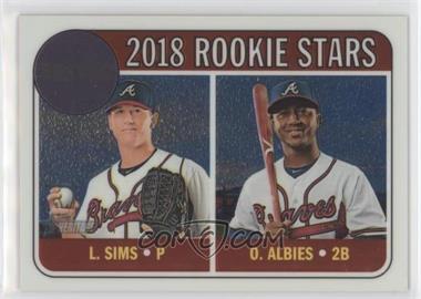 2018 Topps Heritage - [Base] - Chrome #THC-331 - Rookie Stars - Ozzie Albies, Lucas Sims /999