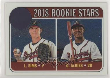 2018 Topps Heritage - [Base] - Chrome #THC-331 - Rookie Stars - Ozzie Albies, Lucas Sims /999