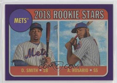 2018 Topps Heritage - [Base] - Hot Box Chrome Purple Refractor #THC-31 - Rookie Stars - Dominic Smith, Amed Rosario