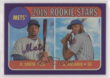 2018 Topps Heritage - [Base] - Hot Box Chrome Purple Refractor #THC-31 - Rookie Stars - Dominic Smith, Amed Rosario