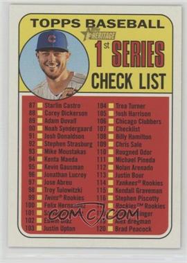 2018 Topps Heritage - [Base] #107 - Checklist - Kris Bryant