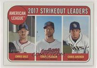League Leaders - Chris Archer, Chris Sale, Corey Kluber