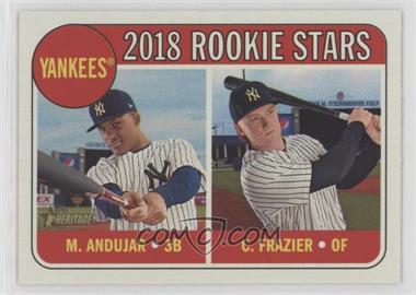2018 Topps Heritage - [Base] #114.1 - Rookie Stars - Miguel Andujar, Clint Frazier