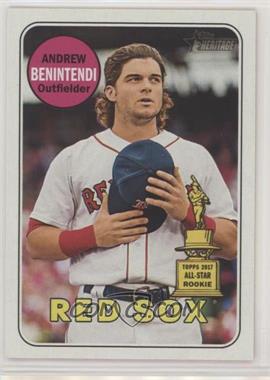 2018 Topps Heritage - [Base] #130.1 - Andrew Benintendi (Cap at Chest)