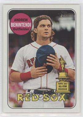 2018 Topps Heritage - [Base] #130.1 - Andrew Benintendi (Cap at Chest)