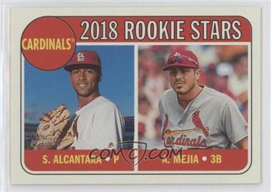 2018 Topps Heritage - [Base] #14 - Rookie Stars - Alex Mejia, Sandy Alcantara