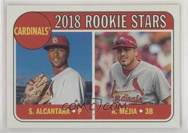 2018 Topps Heritage - [Base] #14 - Rookie Stars - Alex Mejia, Sandy Alcantara