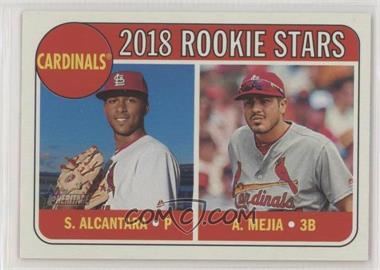 2018 Topps Heritage - [Base] #14 - Rookie Stars - Alex Mejia, Sandy Alcantara