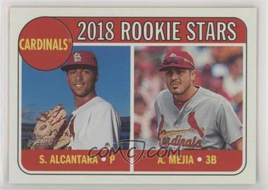 2018 Topps Heritage - [Base] #14 - Rookie Stars - Alex Mejia, Sandy Alcantara