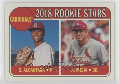 2018 Topps Heritage - [Base] #14 - Rookie Stars - Alex Mejia, Sandy Alcantara