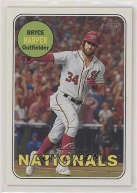 2018 Topps Heritage - [Base] #22.2 - SP - Action Variation - Bryce Harper (Running and Pointing)