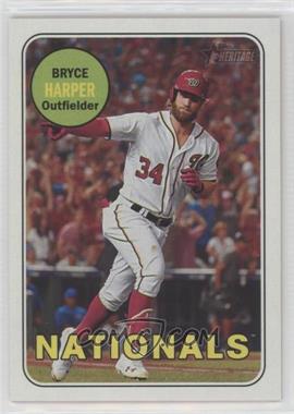 2018 Topps Heritage - [Base] #22.2 - SP - Action Variation - Bryce Harper (Running and Pointing)