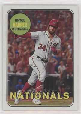 2018 Topps Heritage - [Base] #22.2 - SP - Action Variation - Bryce Harper (Running and Pointing)