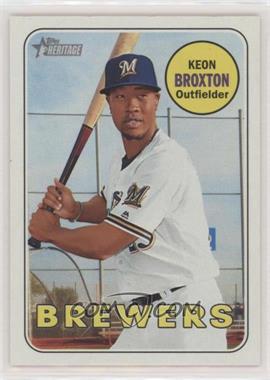 2018 Topps Heritage - [Base] #243 - Keon Broxton