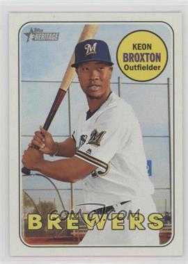 2018 Topps Heritage - [Base] #243 - Keon Broxton