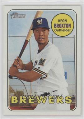 2018 Topps Heritage - [Base] #243 - Keon Broxton