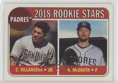 2018 Topps Heritage - [Base] #304 - Rookie Stars - Christian Villanueva, Kyle McGrath