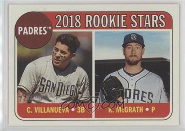 2018 Topps Heritage - [Base] #304 - Rookie Stars - Christian Villanueva, Kyle McGrath