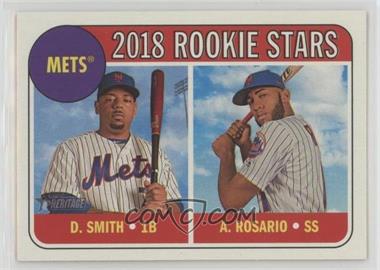 2018 Topps Heritage - [Base] #31.1 - Rookie Stars - Dominic Smith, Amed Rosario