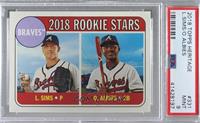 Rookie Stars - Ozzie Albies, Lucas Sims [PSA 9 MINT]