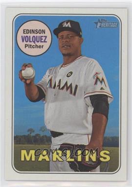 2018 Topps Heritage - [Base] #492 - High Number SP - Edinson Volquez