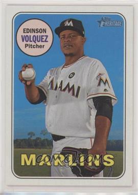 2018 Topps Heritage - [Base] #492 - High Number SP - Edinson Volquez