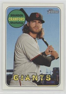 2018 Topps Heritage - [Base] #51 - Brandon Crawford