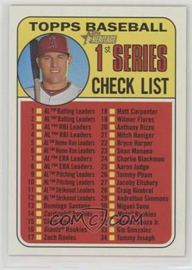 2018 Topps Heritage - [Base] #57 - Checklist - Mike Trout