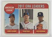 League Leaders - Corey Kluber, Chris Sale, Luis Severino