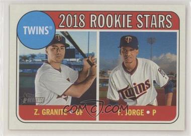 2018 Topps Heritage - [Base] #99 - Rookie Stars - Felix Jorge, Zack Granite