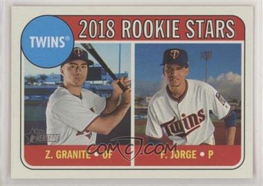 2018 Topps Heritage - [Base] #99 - Rookie Stars - Felix Jorge, Zack Granite